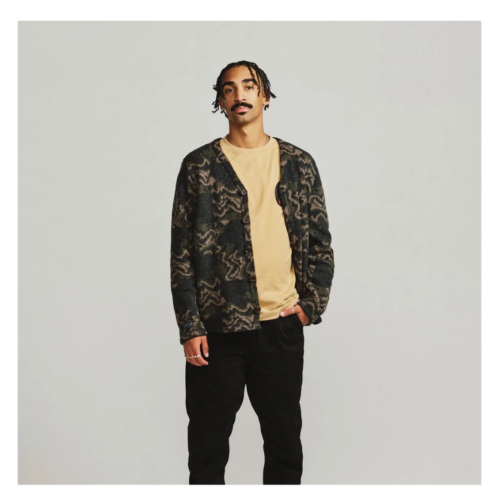 NWT Jiberish x Smartwool Hudson Trail Camo Cardigan